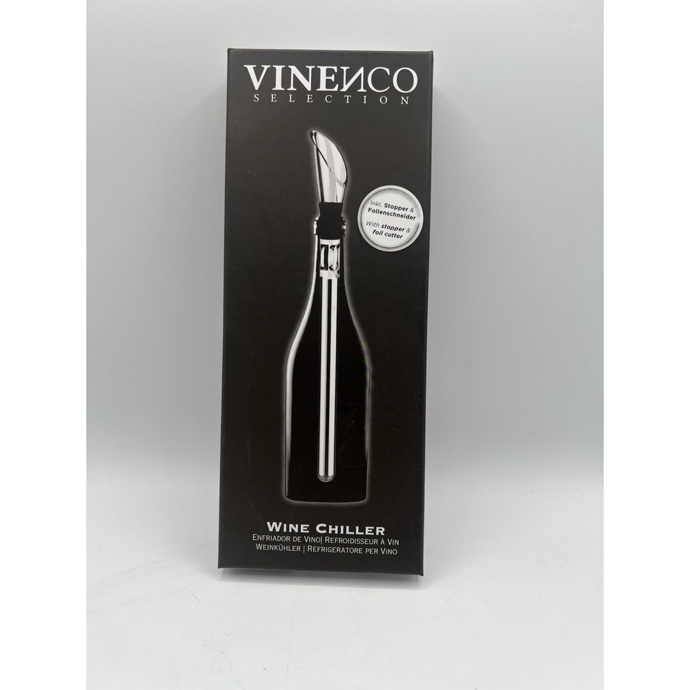 Vinenco Selection Wine Chiller with Stainless Steel Chill‎ Rod Aerator & Pourer